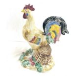 Vintage pottery chicken, made in Portugal height approximately 18 inches