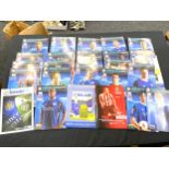 Large selection of Leicester City Football programs, some signed