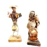 2 Paper Mache Mexican figures