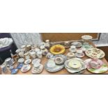 Selection of pottery miscellaneous to include Royal Albert Lady Carlyle, Blossom Time, oriental