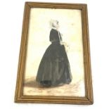 Signed framed painting, signed Frances Bennett 1891 frame measures approximately 15 inches tall 10