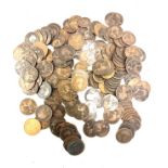 Large selection of vintage half pennies