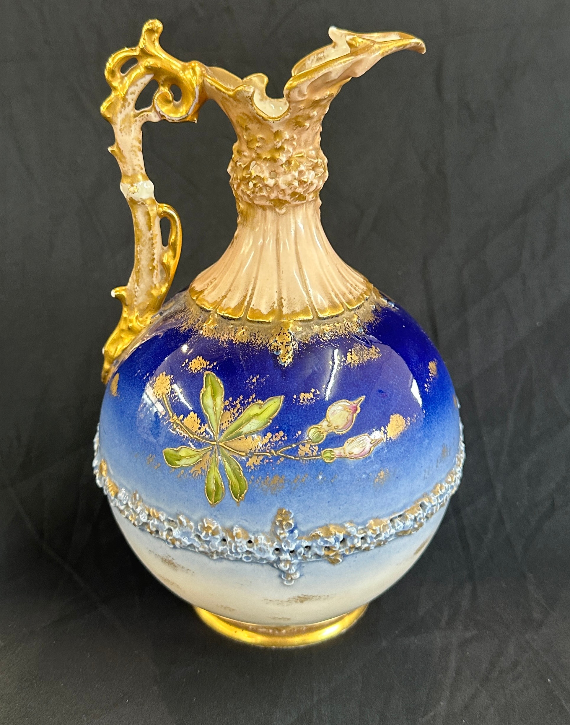 Wien Teplits hand painted jug height 9.5 inches tall - Bild 4 aus 6