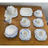 Part Colclough Royal Vale tea service to include tea pot etc