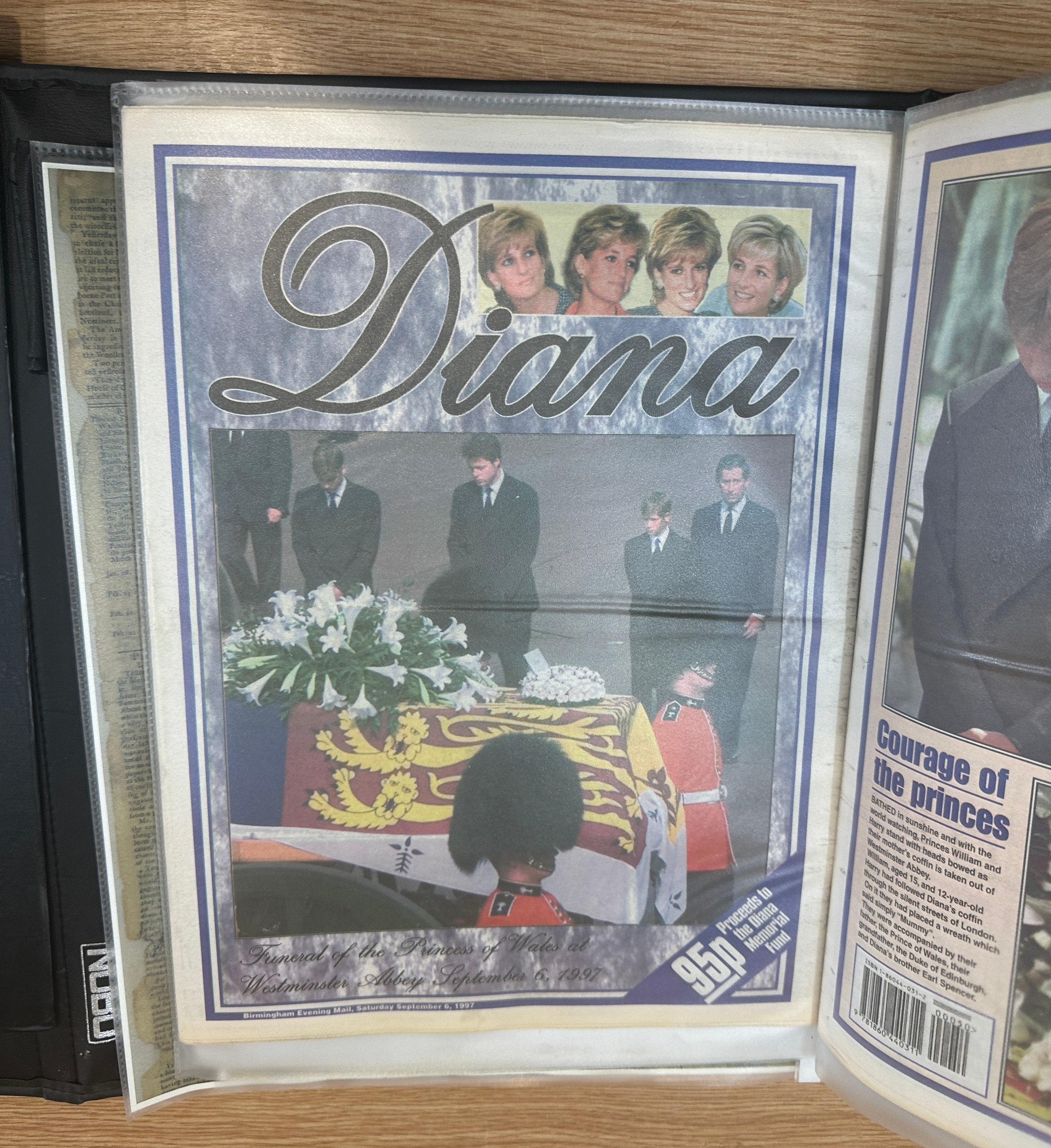 Two large black portfolios of articles covering Royal Family three generations to include wedding - Bild 6 aus 20