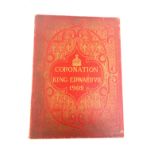 Coronation Edward V11 illustrated June 26th 1902 together with Queen Alexandra leather bound service