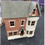 Vintage dolls house measures approx 32 inches wide by 29 inches tall