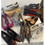 Selection of assorted ladies and gents shoes, assorted sizes and styles