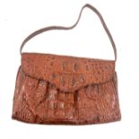 Vintage authentic Veari crocodile hand bag