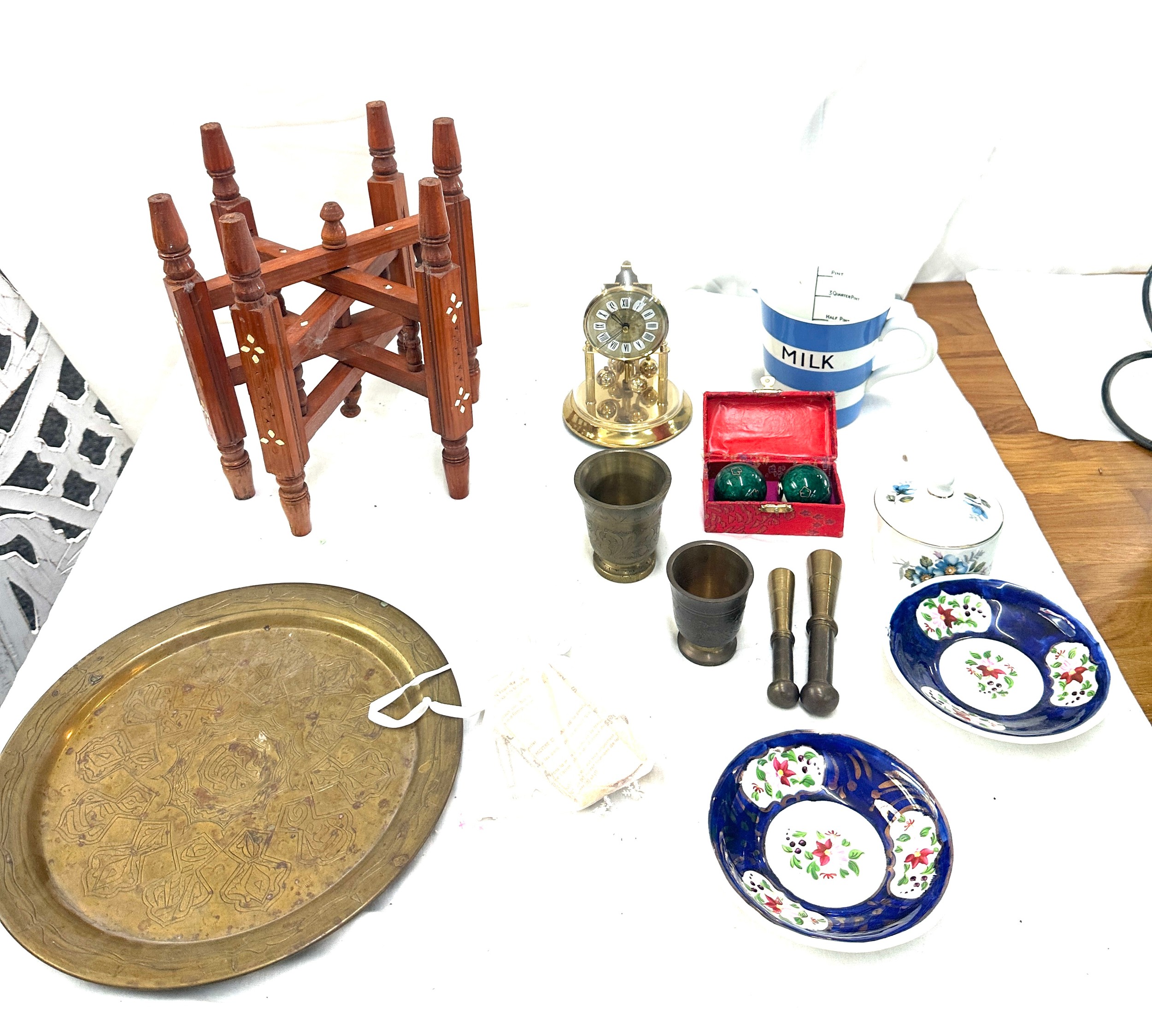 Selection of miscellaneous to include pottery, oriental, brass etc