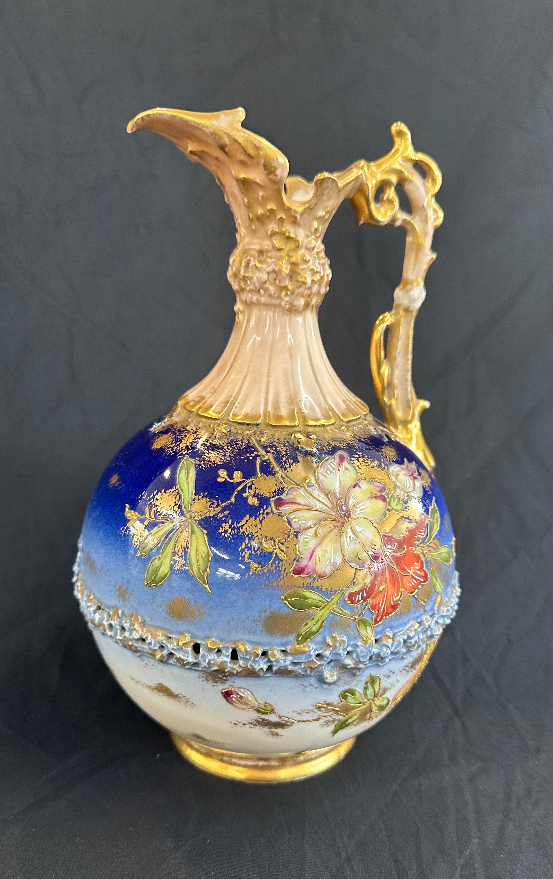 Wien Teplits hand painted jug height 9.5 inches tall - Bild 5 aus 6