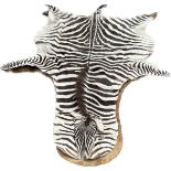 Zebra skin meausres approx 115 inches long