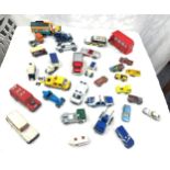 Selection of vintage and later toy cars to include corgi etc