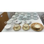 Selection of part tea services to include Royal Albert cups and saucers etc