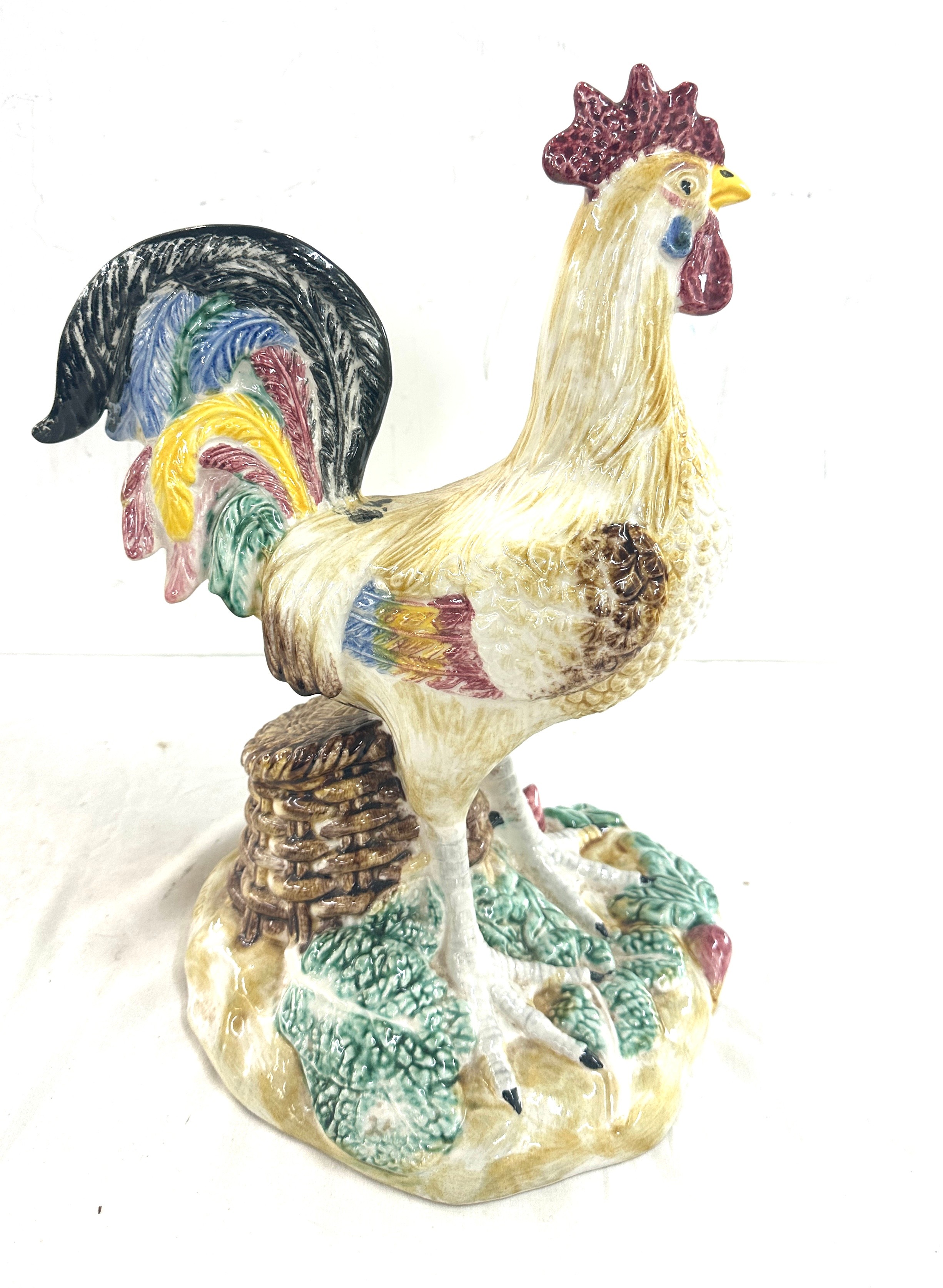 Vintage pottery chicken, made in Portugal height approximately 18 inches - Bild 7 aus 10