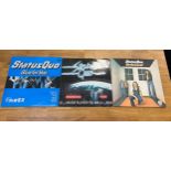 Three Status Quo vinyl records to include Blue for you etc