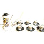 Retro tea set to include 6 cups, saucers, teapot and milk jug