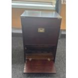 Mahogany drinks cabinet measures approximately 28 inches tall 18 inches wide 15 inches depth