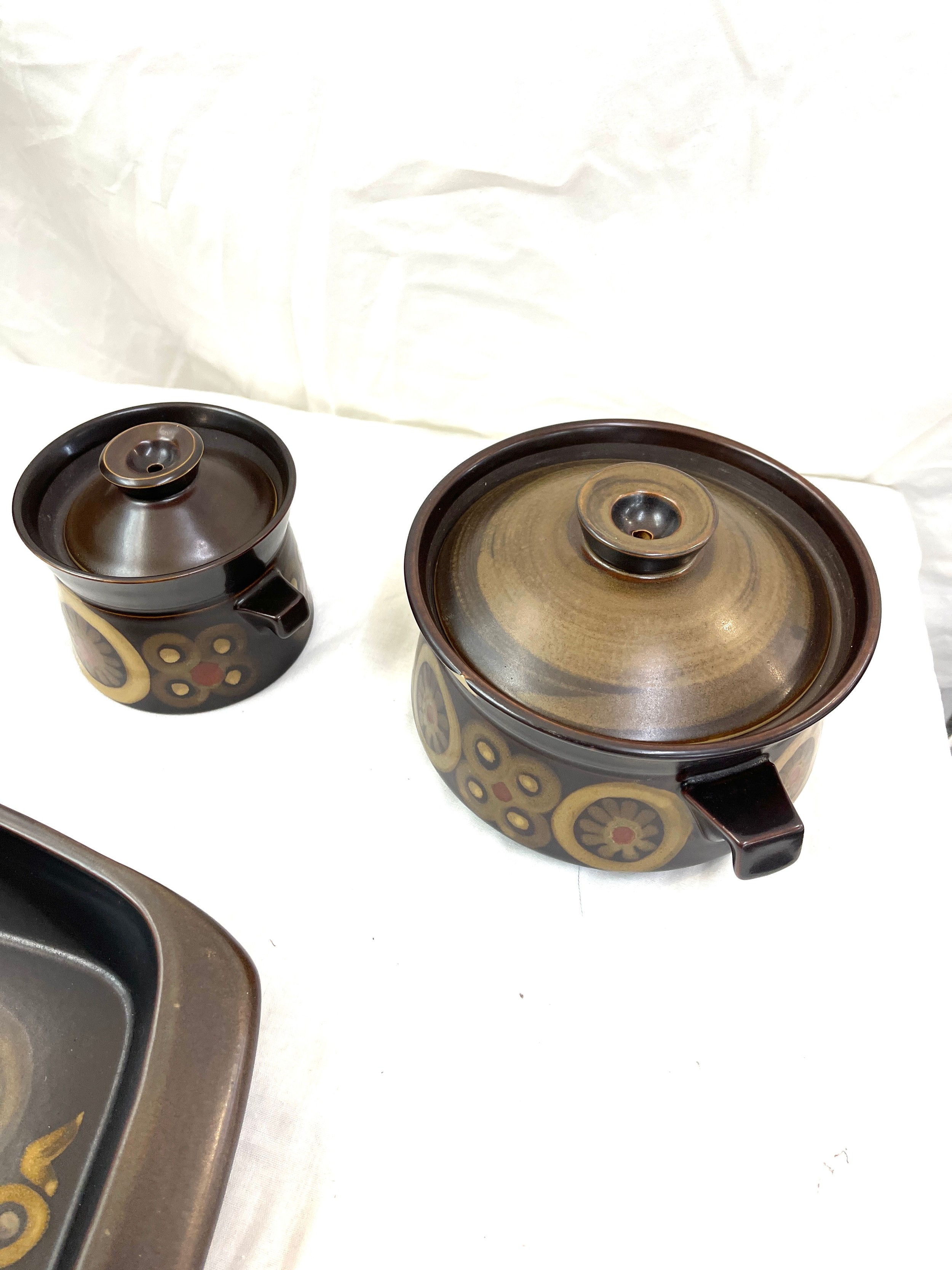 4 Pieces of Denby pottery includes Coffee pot, lidded tureens etc - Bild 2 aus 5