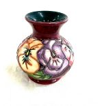 1993 Moorcroft potter vase 3.5 inches tall