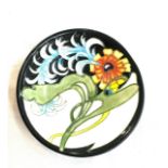 2006 Moorcroft design pin tray diameter approximately 5 inches