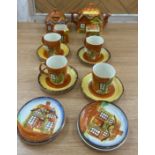 Selection of ' Cottage ware' to include a tea pot, cups and saucers etc