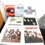 Selection of vintage records includes Queen, The beetles etc