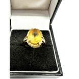 14ct gold vintage citrine ring (3.3g)