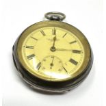 Antique silver waltham pocket watch the watch is ticking