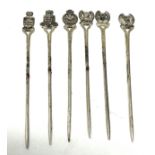 continental silver cocktail sticks