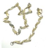A Minimalist Silver Necklace And Bracelet Set (35g)