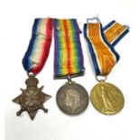 ww1 trio medals to 32789 pte a.moss r.a.m.c