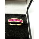 14ct gold ruby ring (2.4g)