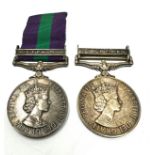 ER.11 G.SM-C.S.M radfan - cyprus Medal pair to 23462582 cfn -cpl a.m boxall r.e.m.e