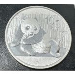 2015 Chinese Panda 1oz .999 Silver 10 Yuan Coin
