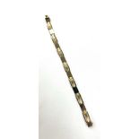 Ladies 14ct gold bracelet, hallmarked 14kt italy, weight approximately 24grams