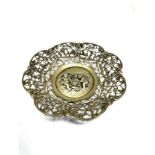 Antique 800 silver sweet dish measures approx 14cm dia weight 78g