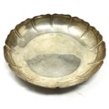 Irish silver bowl measures approx 12cm dia weight 130g