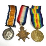 ww1 trio medals to 1235 dvr a.dumville r.f.a r.a