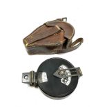 Antique leather cased 1910 compass pat No 29677