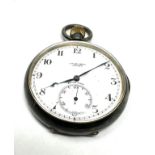 Silver open face pocket watch J.W.Benson London the watch is ticking