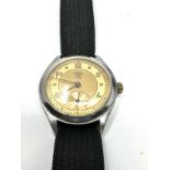 Vintage German Military boden rostfreier stahl wassergeschützt wristwatch the watch is not ticking