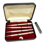 Boxed silver bridge pencils