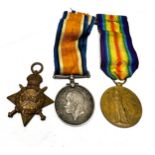 ww1 trio medals to 18054 l-cpl j.davis south staffa .r