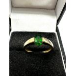 9ct Gold Diopside Ring (1.6g)