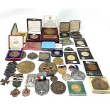 large collection of vintage medals awards etc