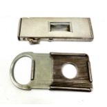 silver cigar cutter & 1 other