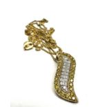 9ct Gold Diamond Pendant Necklace (1.4g)