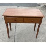 2 Drawer console table measures 30 inches tall 36 inches wide 17 inches depth