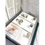 Selection of 3 albums of first day covers includes the official collection of world's first wildlife